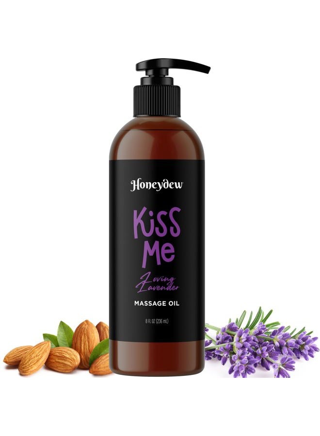 Maple Holistics Tempting Lavender Massage Oil for Couples - Aromatherapy Sensual Massage Oil for Date Night with Lavender Essential Oil and Sweet Almond Oil - Vegan Non Staining Non Greasy Smooth Gliding Formula - Image 1